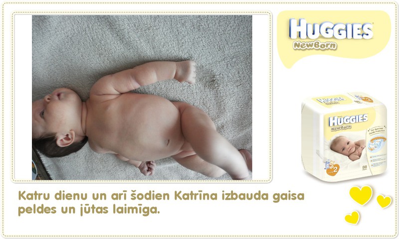 Katrīna aug kopā ar Huggies® Newborn: 38.dzīves diena