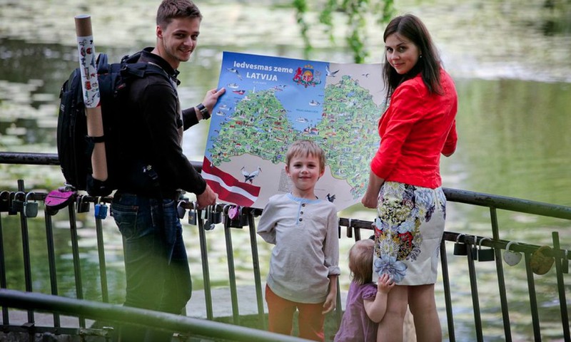 Izdota unikāla Latvijas bilžu karte  „Iedvesmas zeme Latvija” 