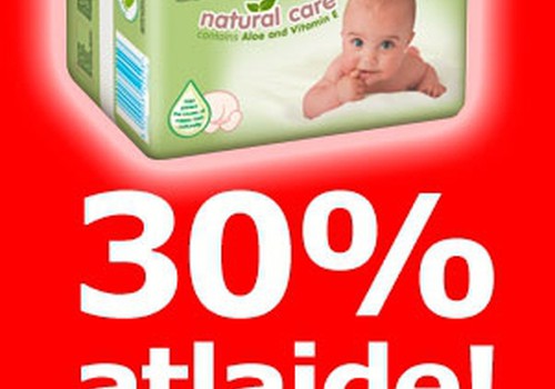 Pērc  Huggies® Aloe  mitrās salvetes ar 30% atlaidi!