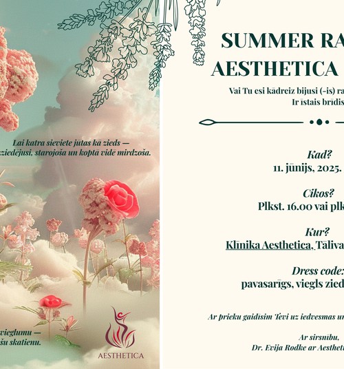 “Aesthetica” aicina uz randiņu ar dakteri!