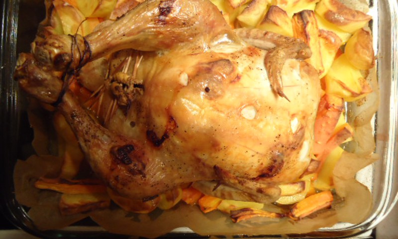 Krāsnī cepta vista ar citronu vēderā