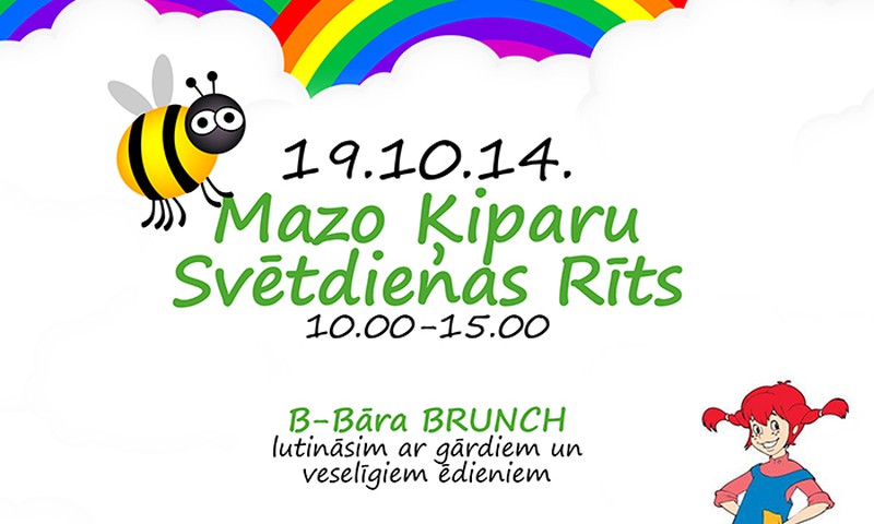 Svētdienas brančs B-bāra restorānā mazajiem ķipariem!