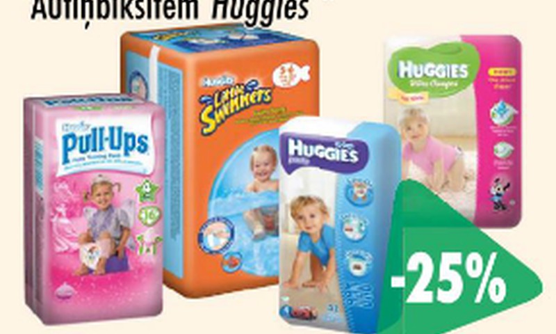 AKCIJA Prisma veikalos tiem, kas ar prieku ik dienas velk Huggies®!