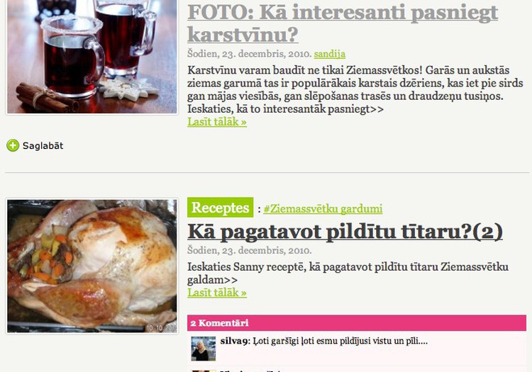 Idejas radošam Ziemassvētku galdam no portāla Sieviesuklubs.lv