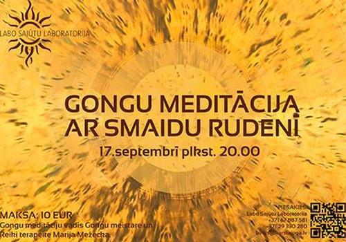 Gongu meditācija- ar smaidu rudenī