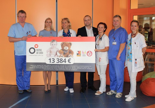 Riepas ar sirdi 5 gados Bērnu slimnīcai ziedo vairāk nekā 50 000 eiro!