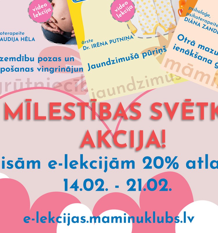 Mīlestības svētku akcija: E-lekcijas par 12 EUR!