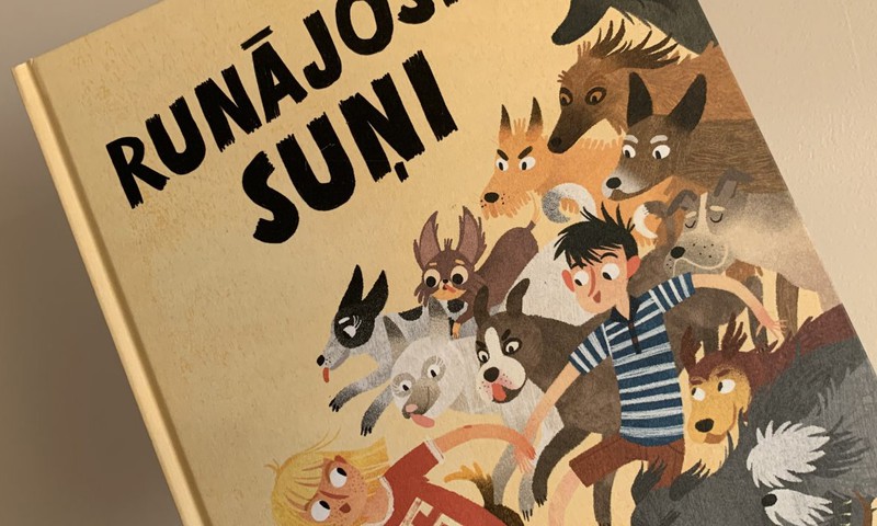 Runājošie suņi - grāmata, kas bērnu aizrauj
