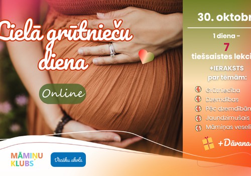 Lielā Grūtnieču Diena ONLINE 30. oktobrī - 7 lekcijas + dāvanas