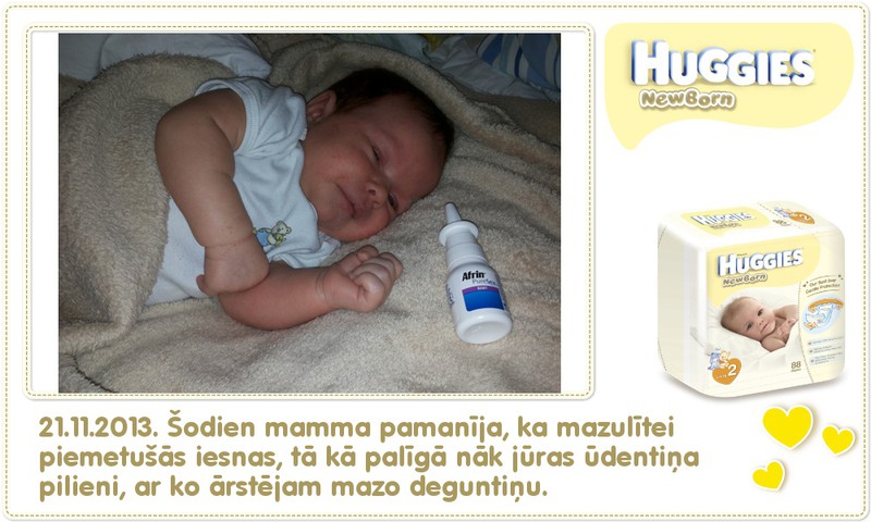 Katrīna aug kopā ar Huggies® Newborn: 24.dzīves diena