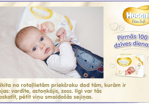 Bēbītis aug kopā ar Huggies®  Elite Soft: 89.dzīves diena