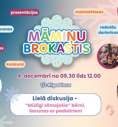 4. decembrī aicinām uz Māmiņu Brokastīm!