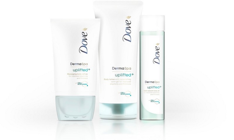 Dove DermaSpa Uplifted+ luksus klases produktu sērija – ķermeņa ādas tvirtumam un elastībai