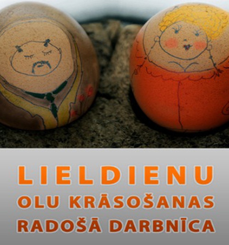 Lieldienu olu krāsošanas darbnīca